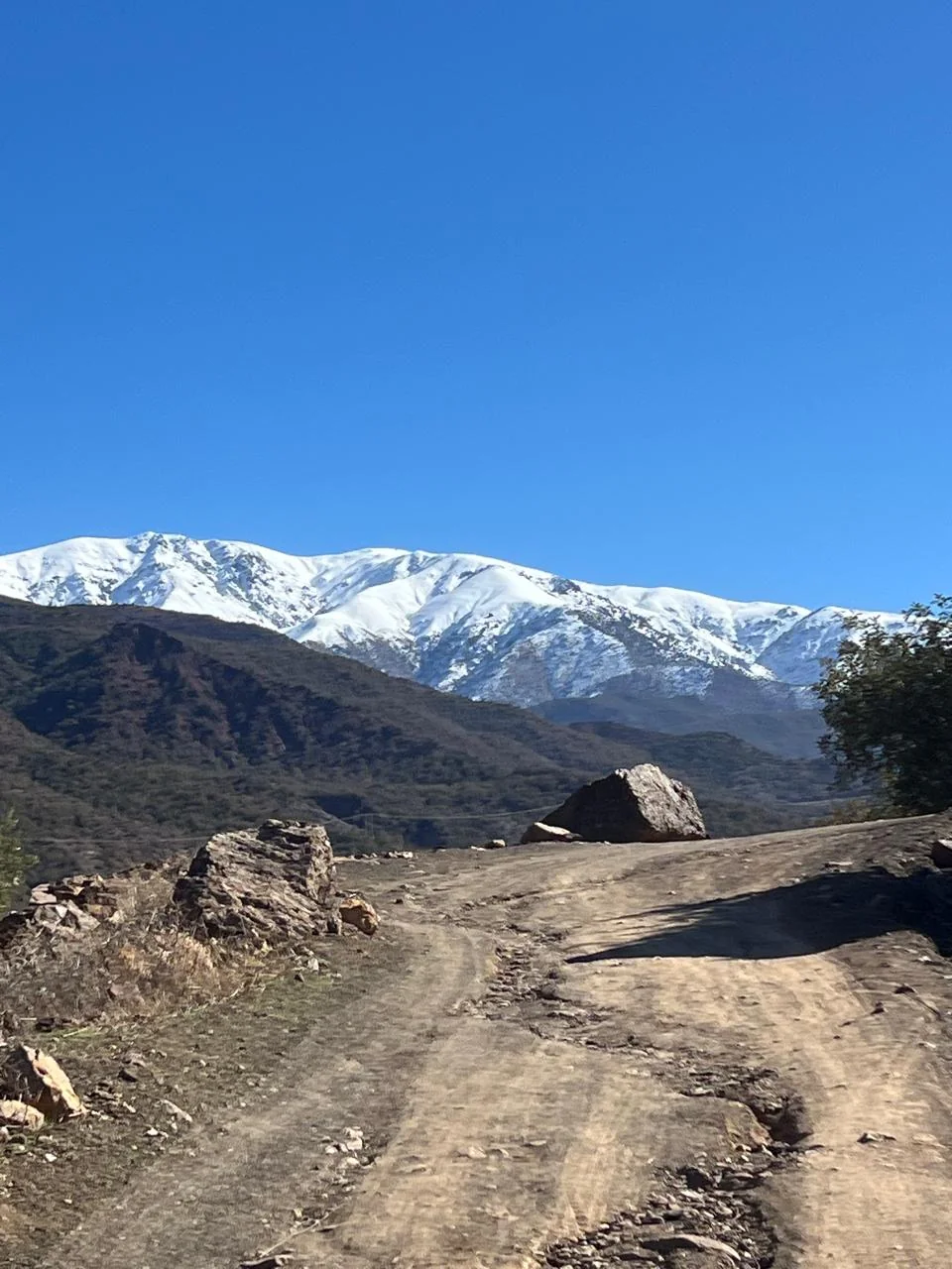 Panoramic High Atlas mountain view from Zat Valley